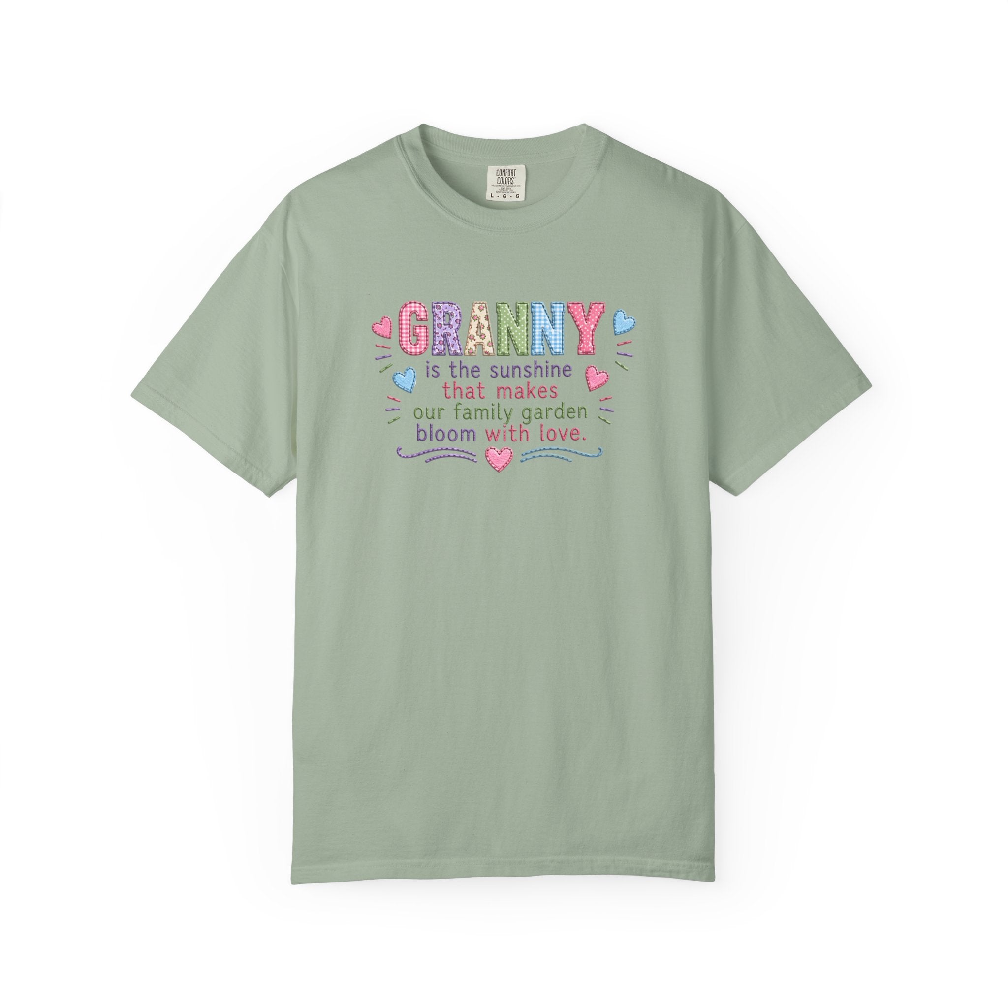 Granny Floral Tee — "Granny is the sunshine that makes our family garden bloom with love"