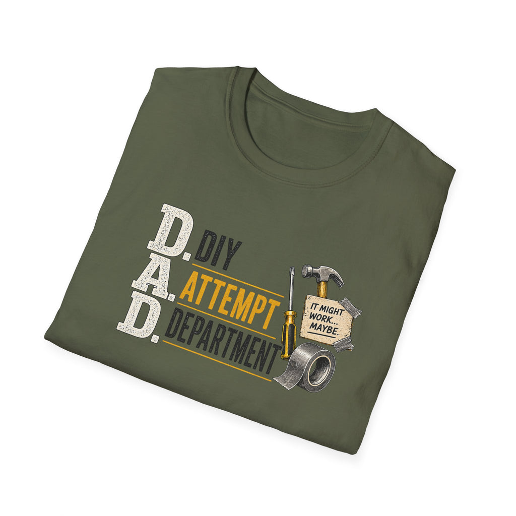 DIY Attempt Department T-Shirt — 'D.A.D. DIY Humour Tee