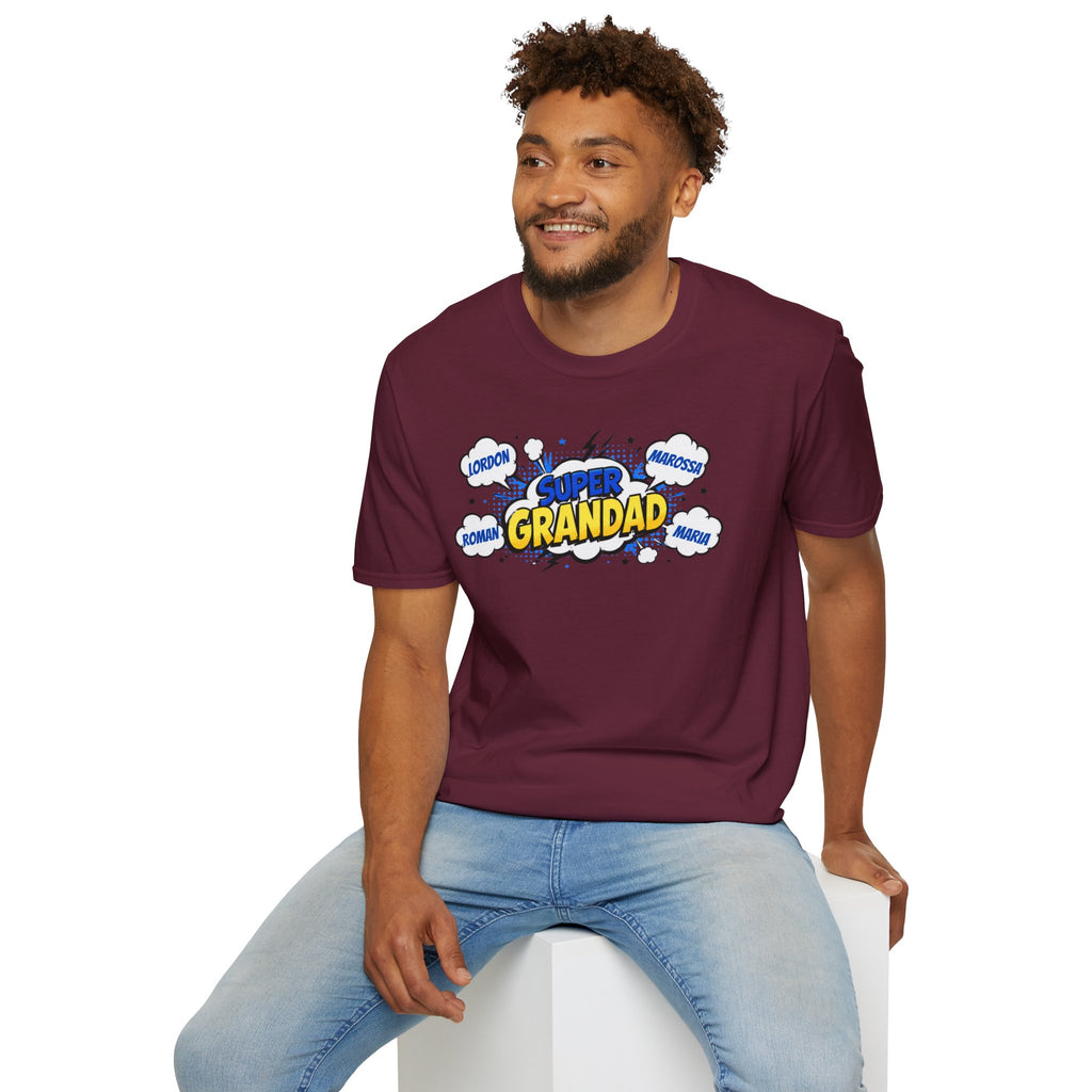 Super Grandad Comic-Style T-Shirt