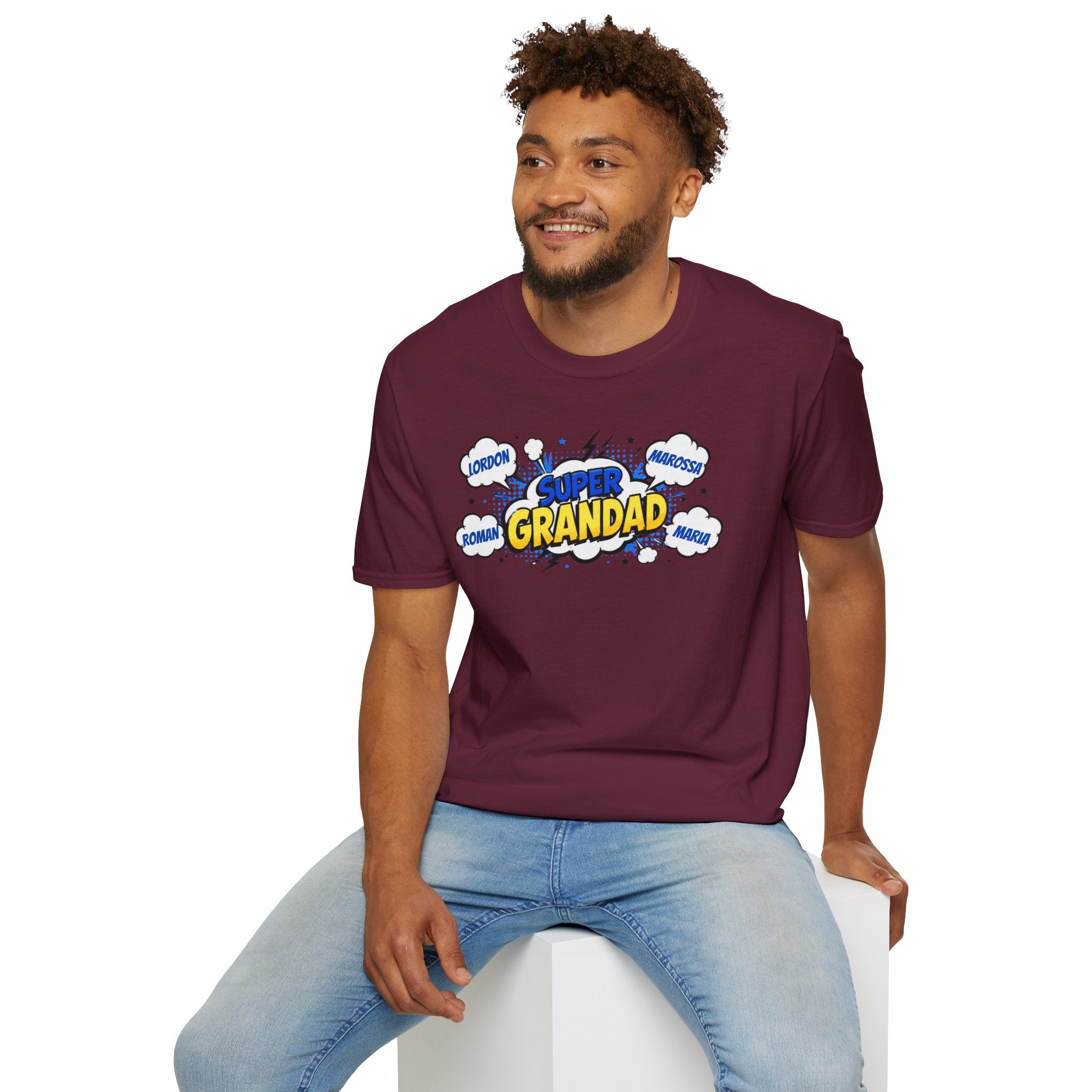 Super Grandad Comic-Style T-Shirt