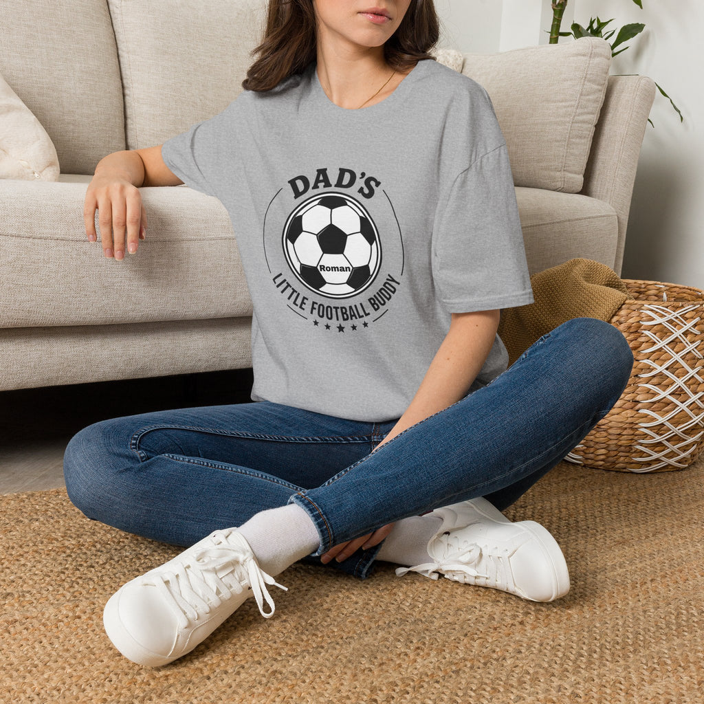 Dad's Little Football Buddy Tee -Add Name- Personalise