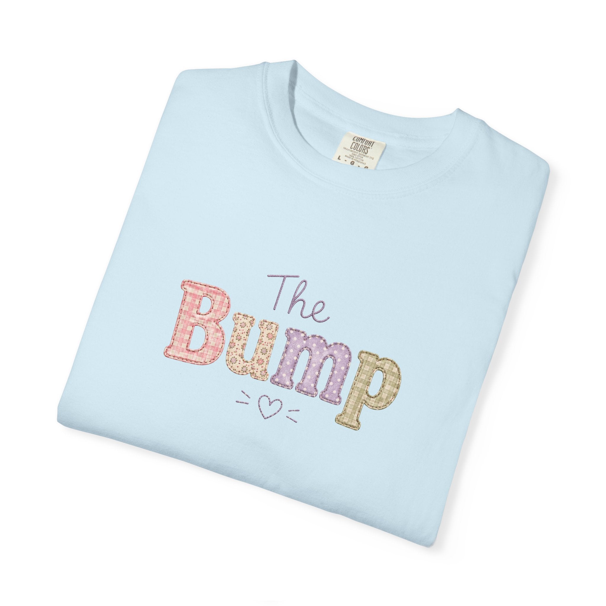 Maternity T-Shirt — 'The Bump' Pastel Vintage Graphic Tee