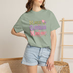 Mom Acronym Graphic T-Shirt — “M.O.M. Mess Overload Mini-Hugs” Cute Pastel Mothers Day Tee