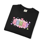 Mommy Hearts T‑Shirt — Cute Pastel 'MOMMY' Graphic Tee for Mother's Day & New Moms