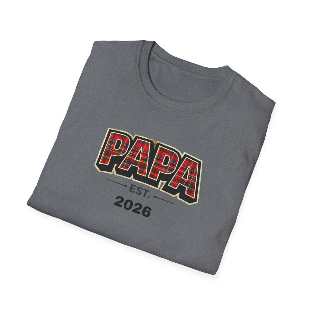 Papa Est. 2026 T-Shirt — New Dad Gift Tee