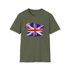Union Jack Paint Brush UK Flag T-Shirt — British Pride Graphic Tee