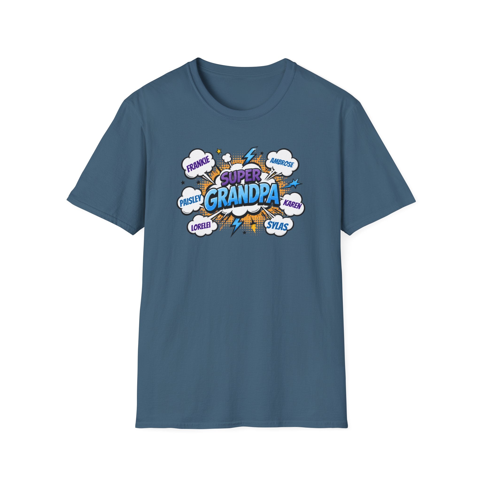 Super Grandpa Comic T-Shirt — "Super Grandpa" Funny Gift for Grandfathers