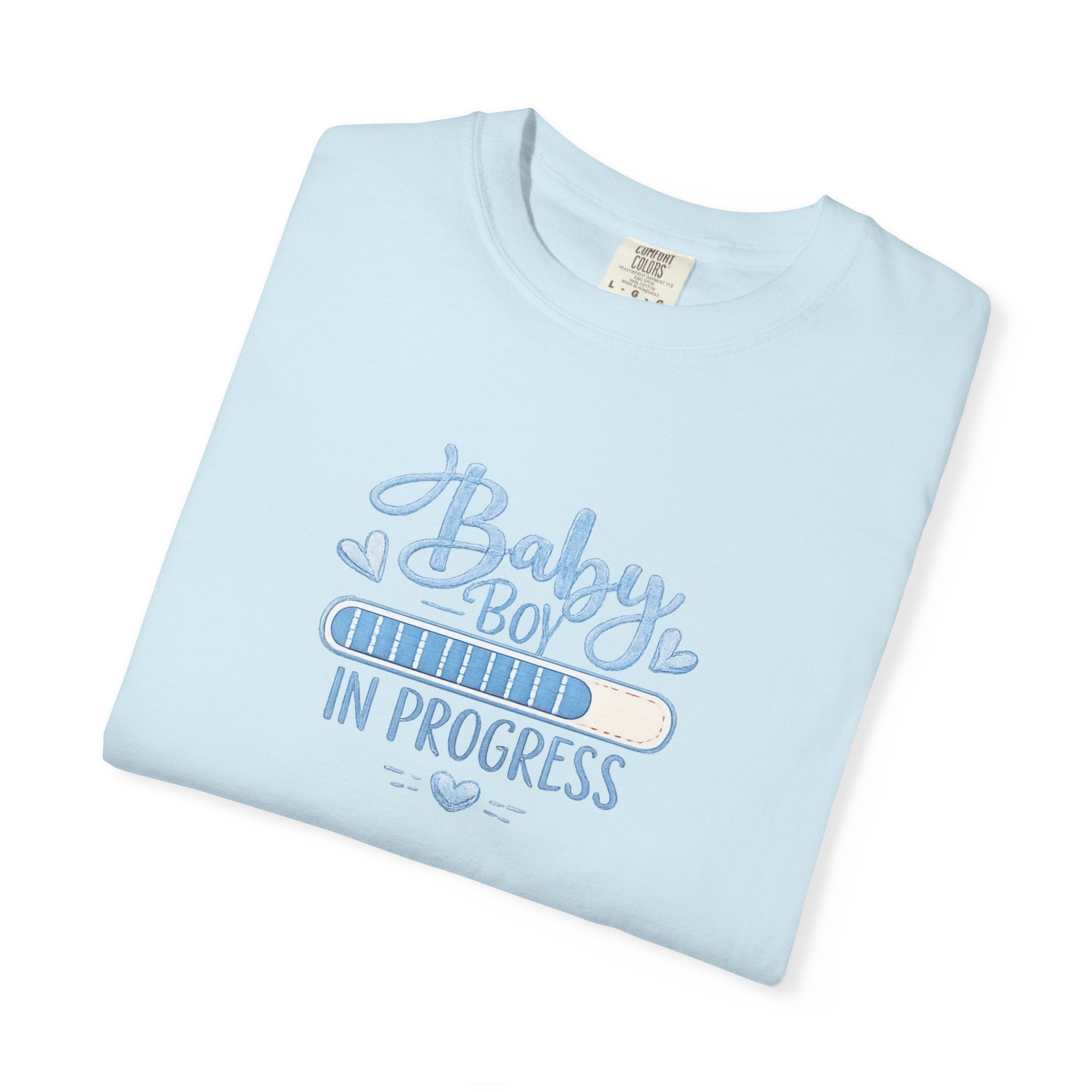 Baby Boy In Progress T-Shirt — Pregnancy Announcement Tee