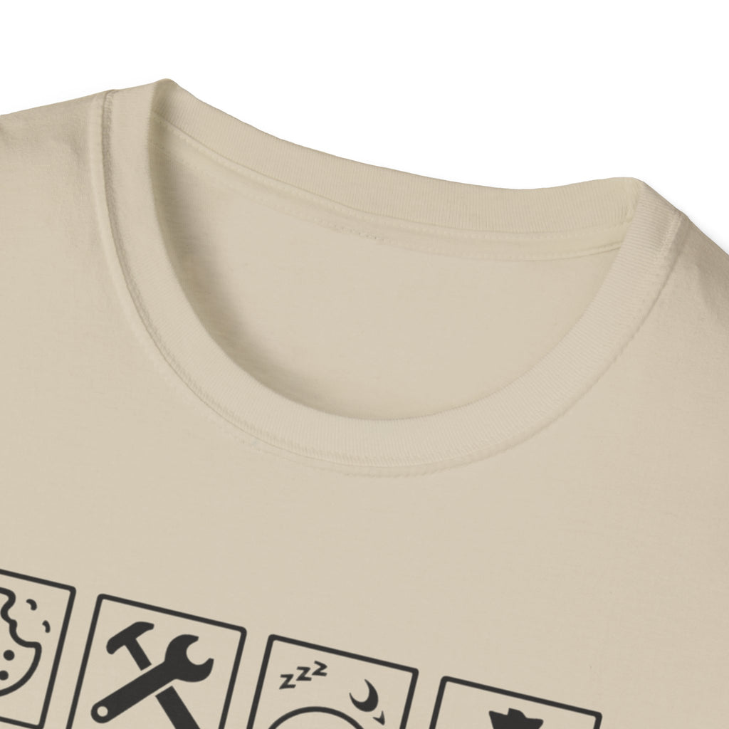 Grandpa Warning T-Shirt — "Spoils Grandkids & Hands Out Biscuits" Funny Grandpa Gift