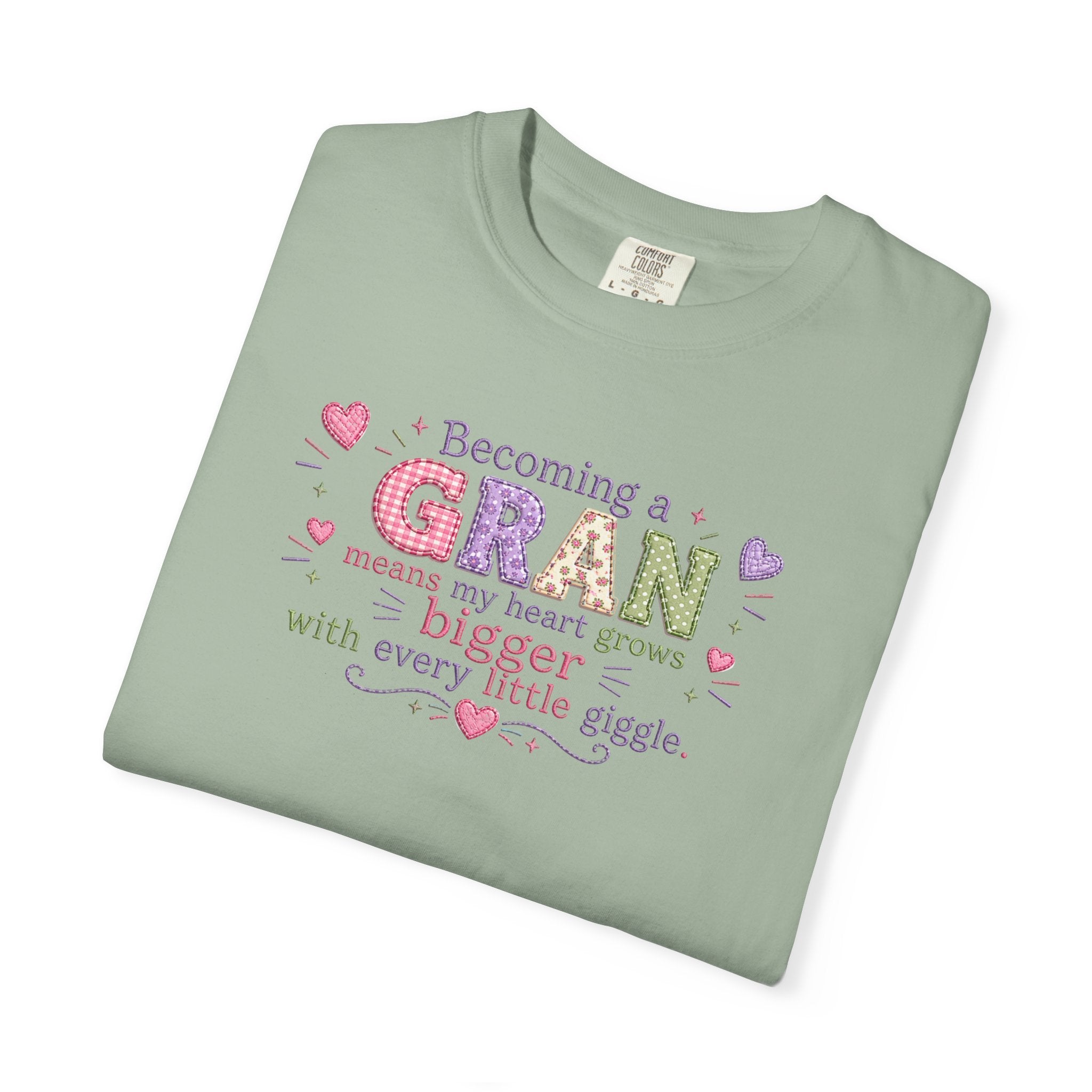 Heartfelt Gran T-Shirt - Becoming a Gran Means My Heart Grows Bigger