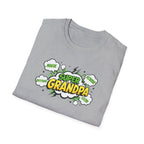 Super Grandpa T-Shirt – Comic Book Style Grandfather Gift