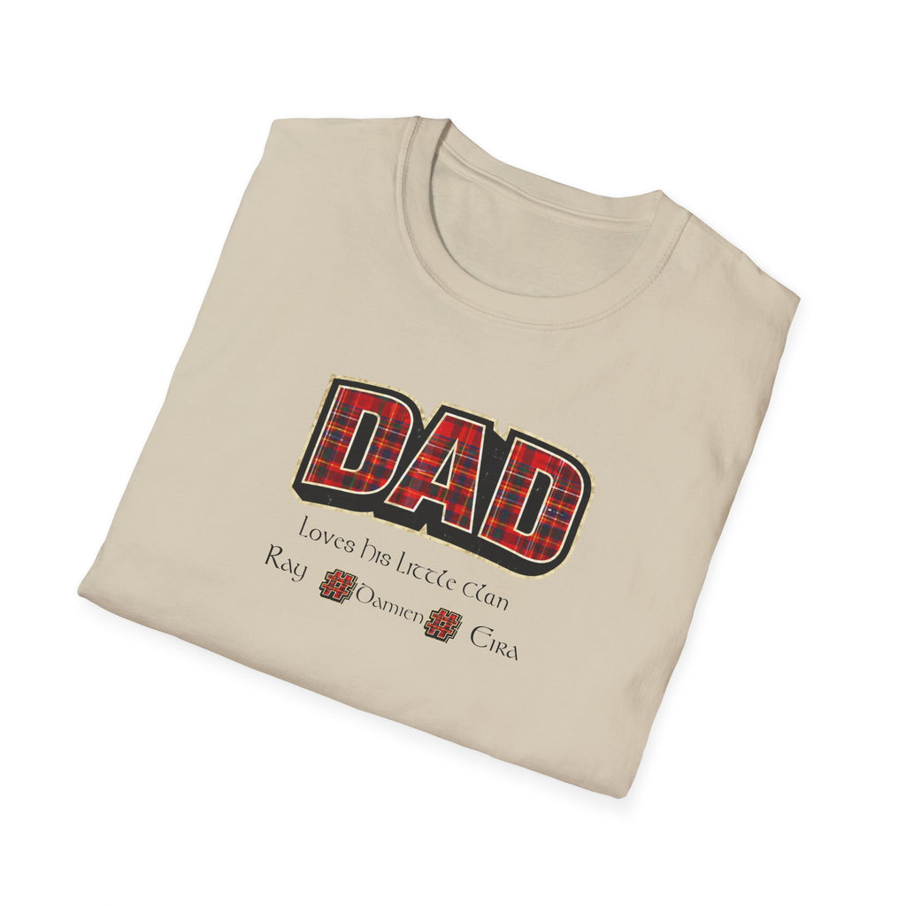 Dad Plaid Design T-Shirt – Rustic Father’s Day Gift