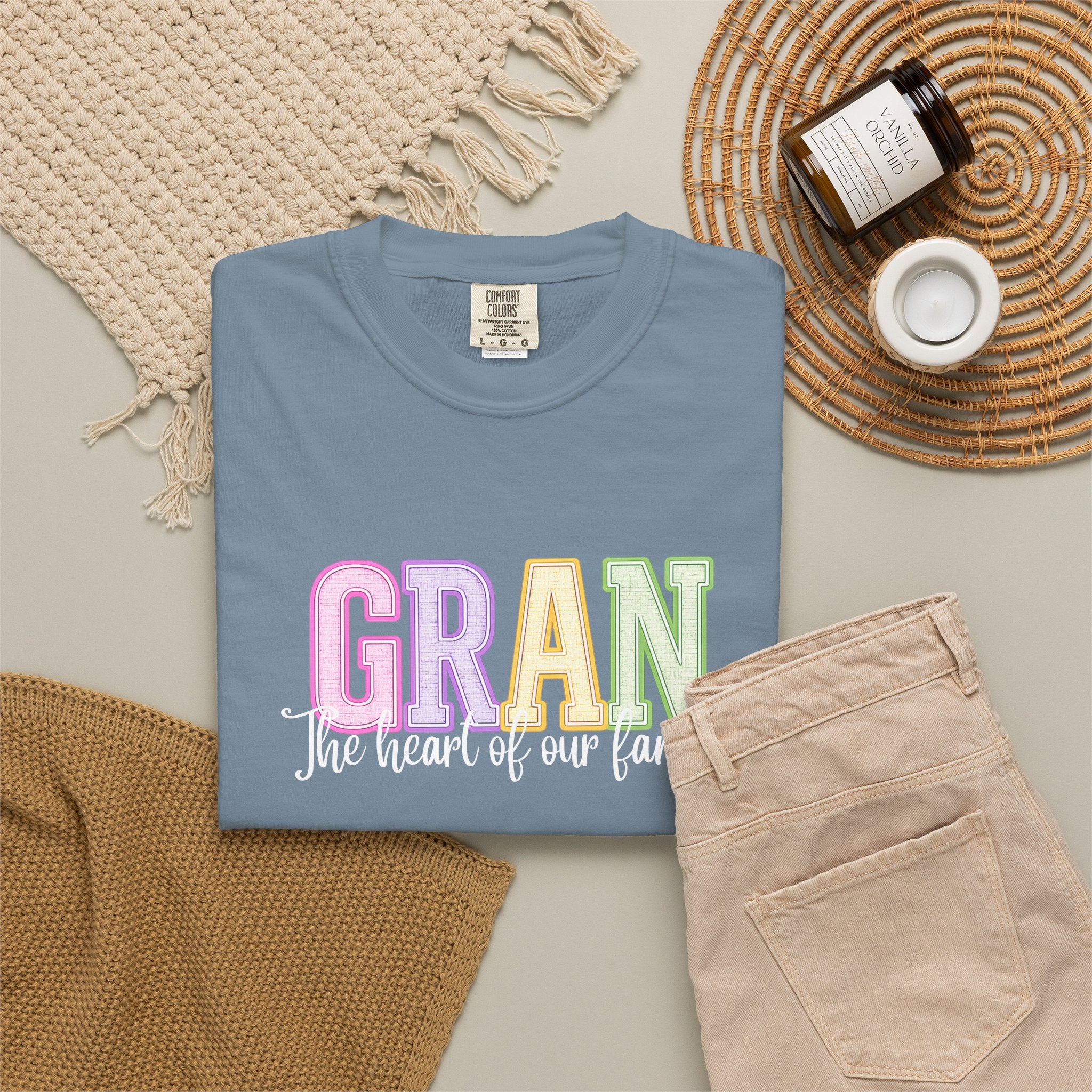 GRAN The Heart Of Our Family Tee