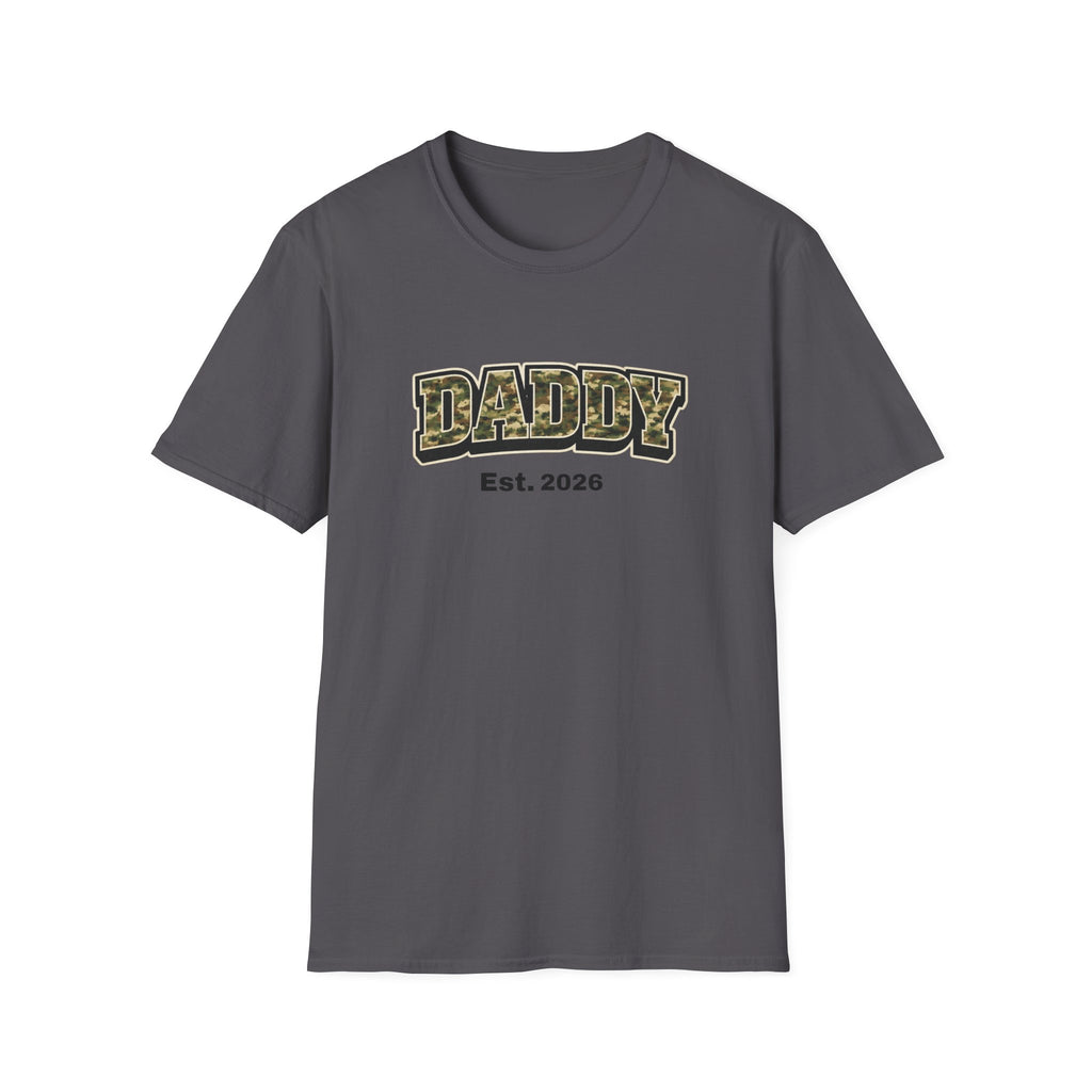 Daddy Est. 2026 Camo T-Shirt — New Dad Gift