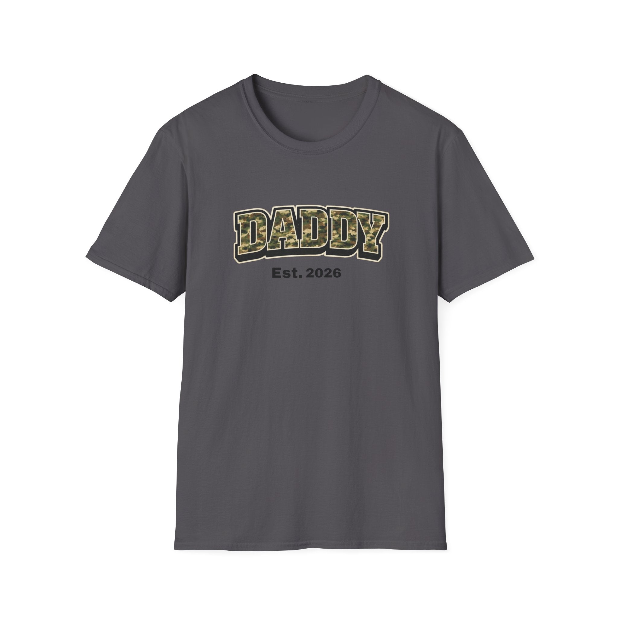 Daddy Est. 2026 Camo T-Shirt — New Dad Gift