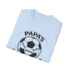 T-Shirt — "Papa's Little Football Buddies" Personalized Soccer Dad Tee