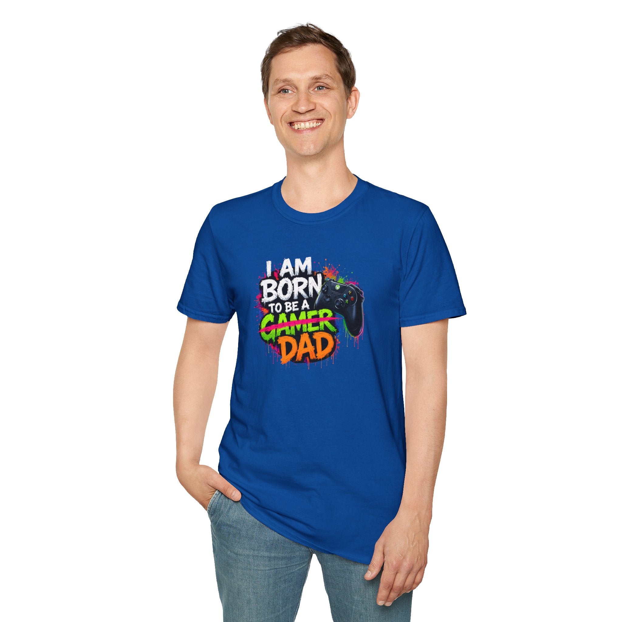 "I Am Born To Be A Gamer Dad" T‑Shirt