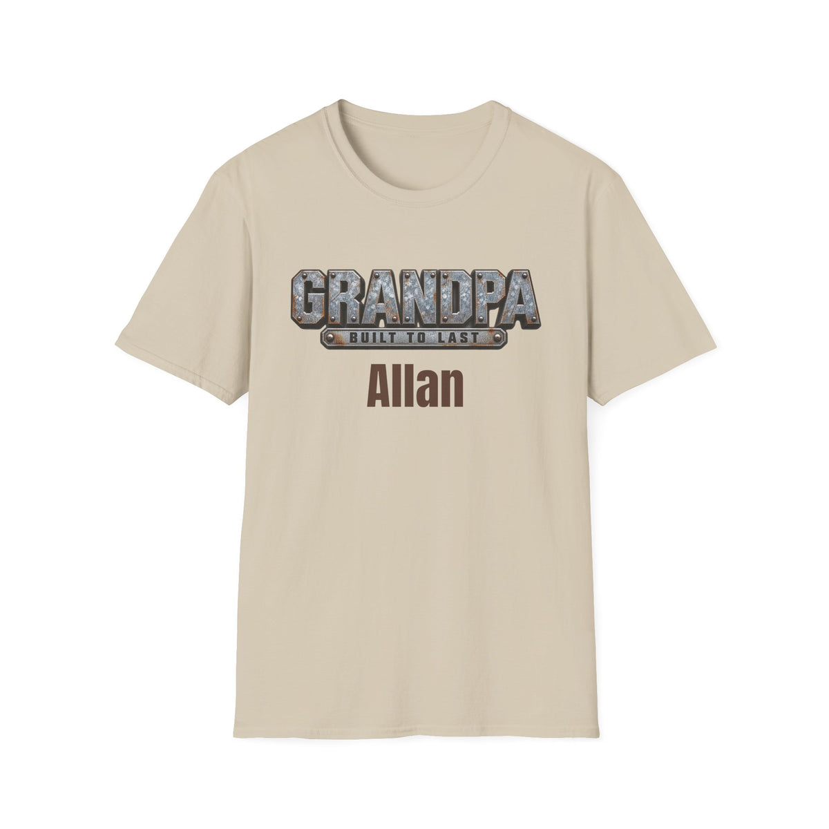 Grandpa "Built to Last" T-Shirt — Personalise