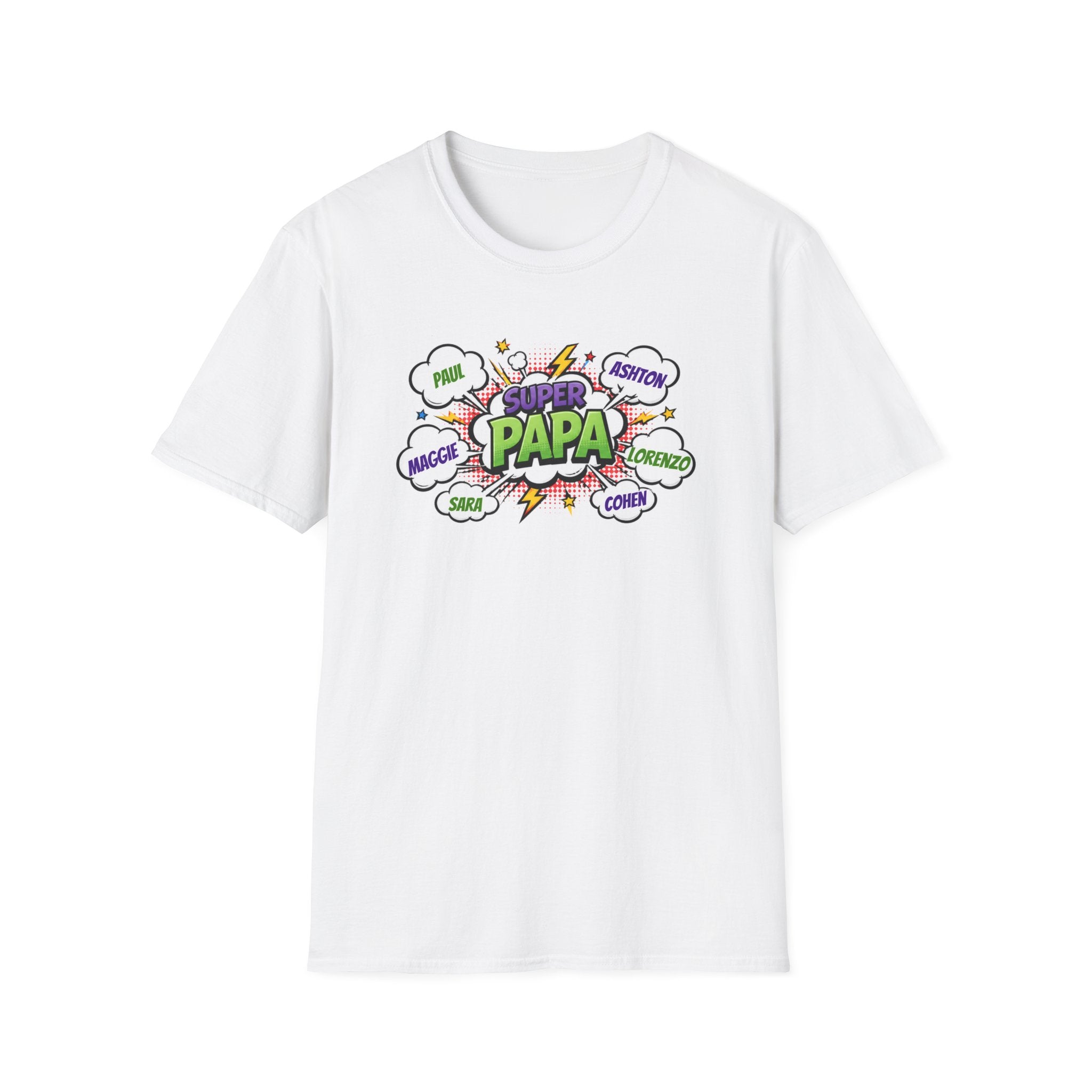 Super Papa Comic T-Shirt — Funny Father’s Day Gift
