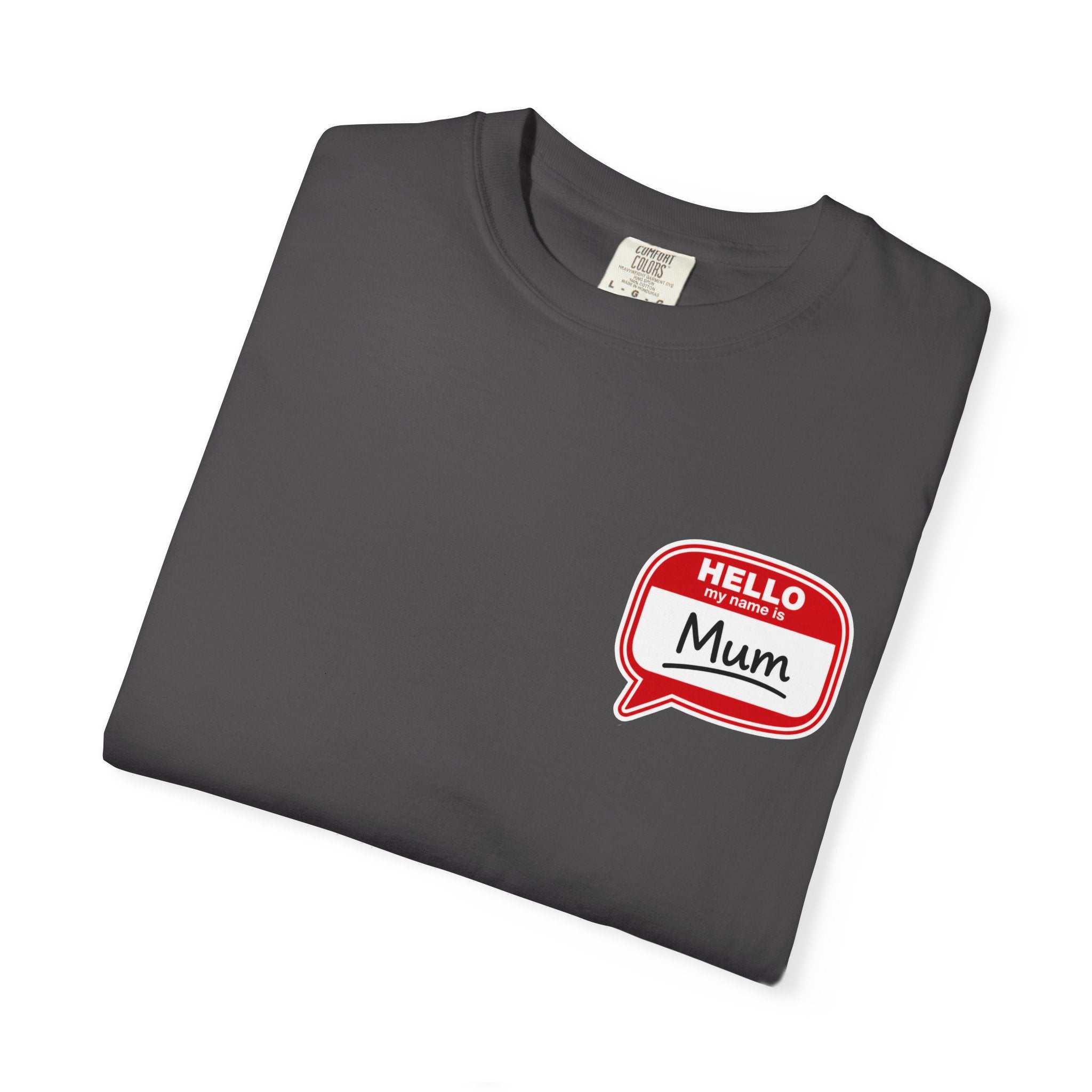 Hello Mum Speech Bubble T-Shirt — Cute Retro Mom Graphic Tee