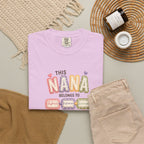 Nana Family Name T-Shirt — "This Nana Belongs To" Floral Grandma Gift