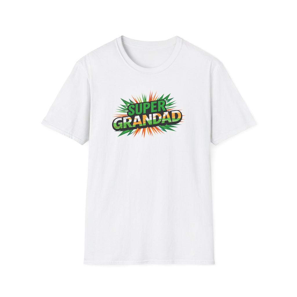 Super Grandad Ireland Flag/Irish themed T-Shirt — Retro Comic Style Gift for Grandpa (Father's Day, Birthday)