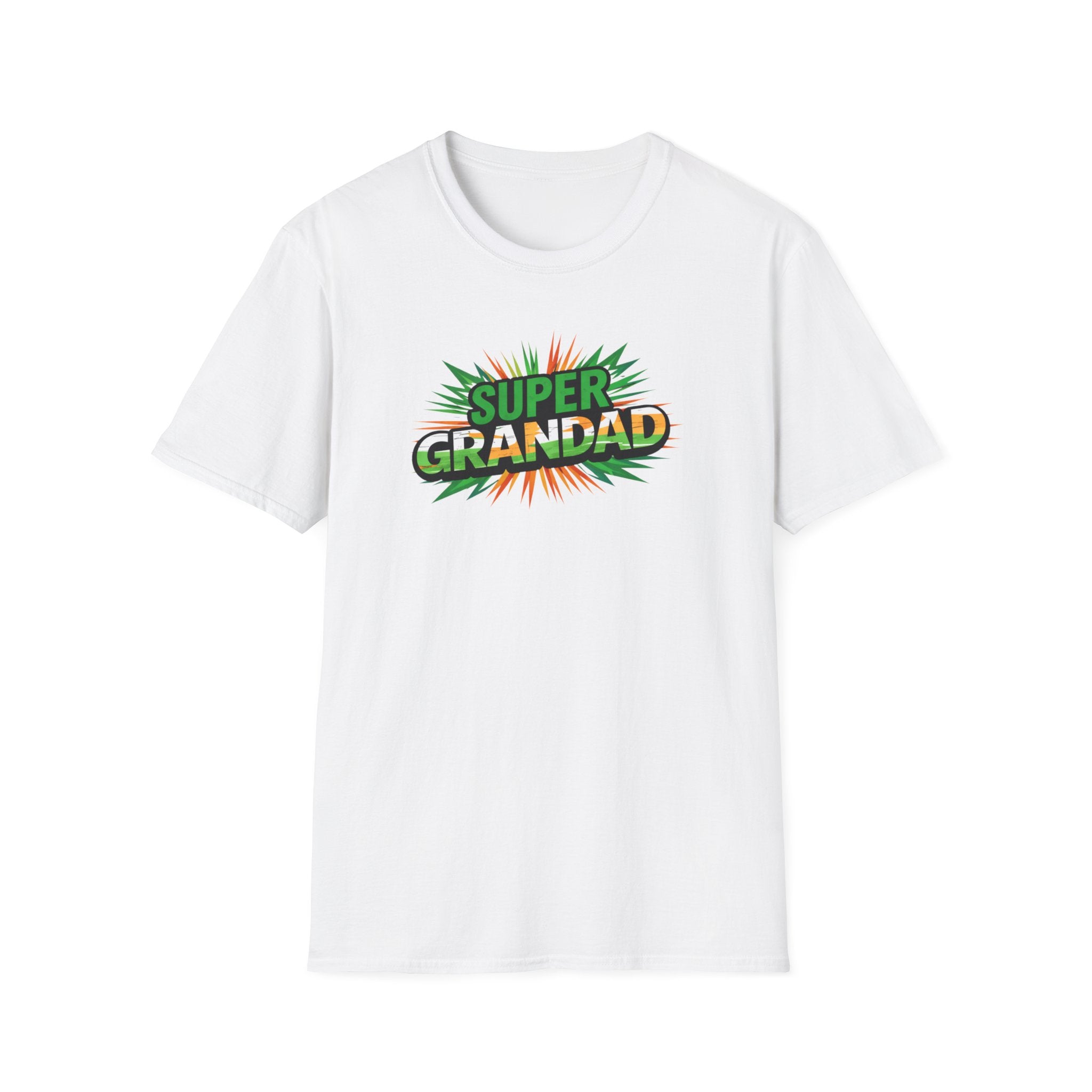 Super Grandad Ireland Flag/Irish themed T-Shirt — Retro Comic Style Gift for Grandpa (Father's Day, Birthday)