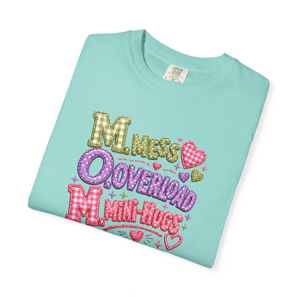 T‑Shirt — "Moms Overload Mini-Hugs" Cute Colorful Graphic Tee