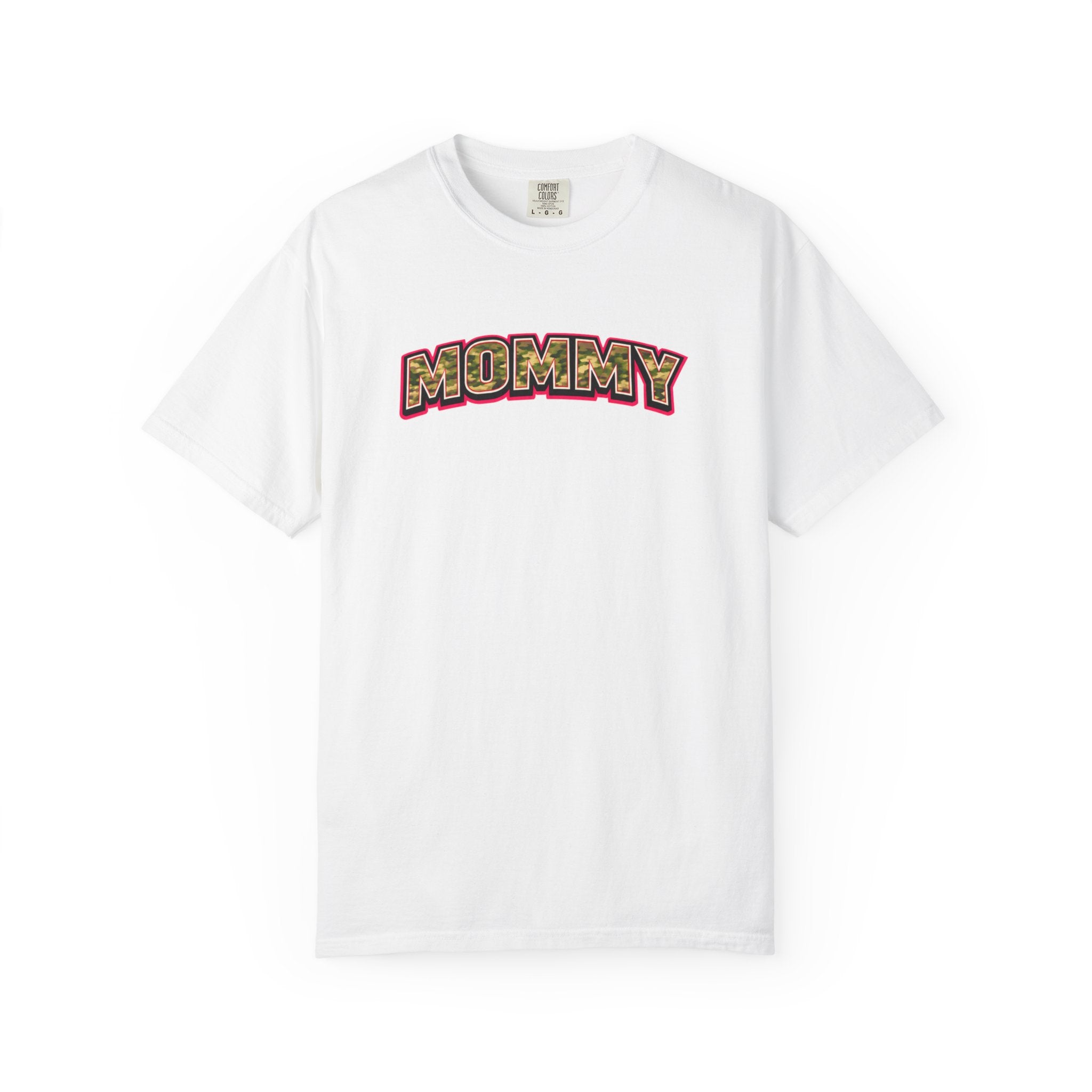 Mommy Camo Graphic T-Shirt — Retro Lettering Mother's Day Tee