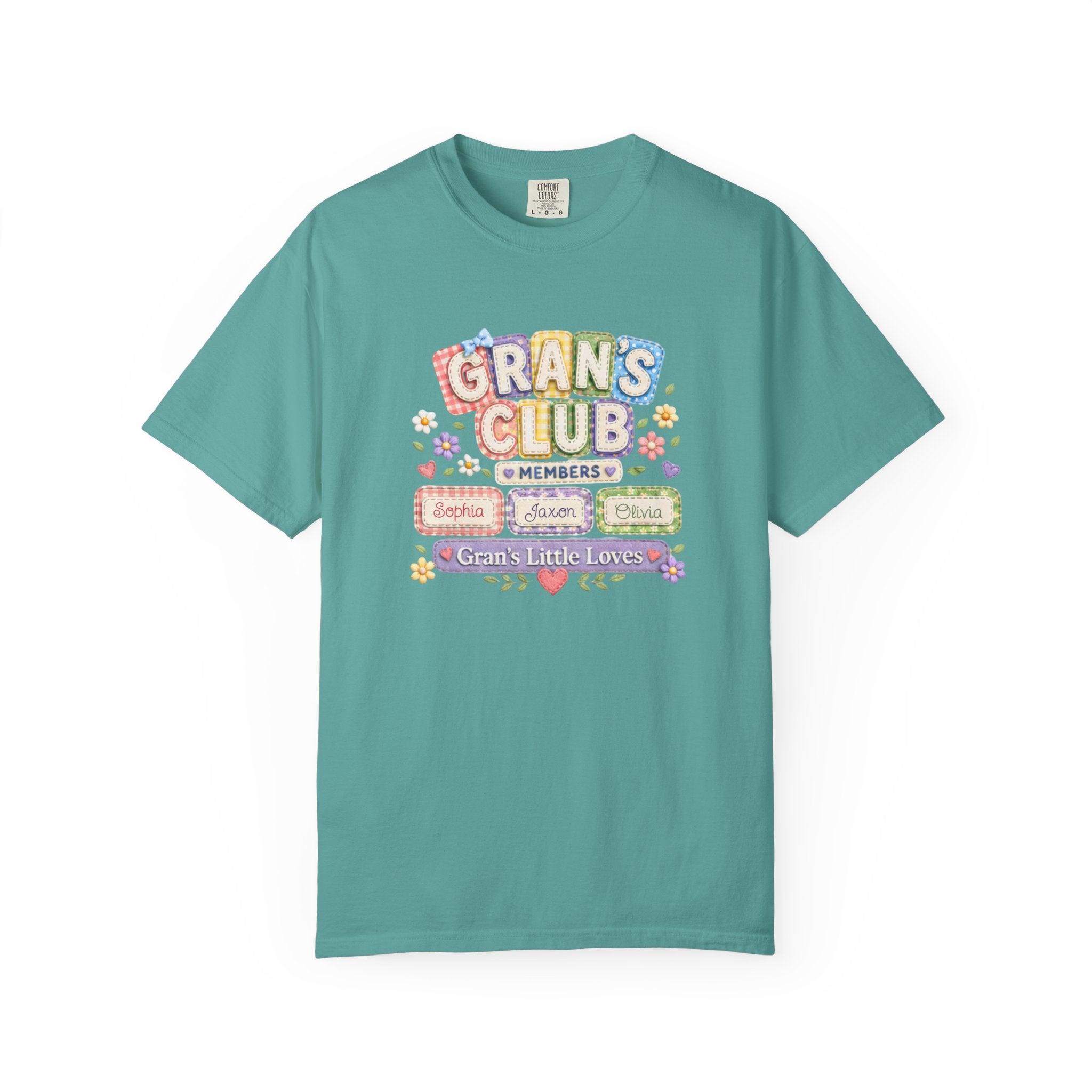 Grans Club T-Shirt – Personalized ‘Grans Club’ Family Names Tee