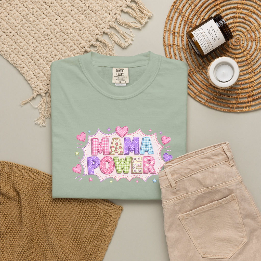 Mama Power T-Shirt — Cute Pastel Mom Pride Graphic Tee
