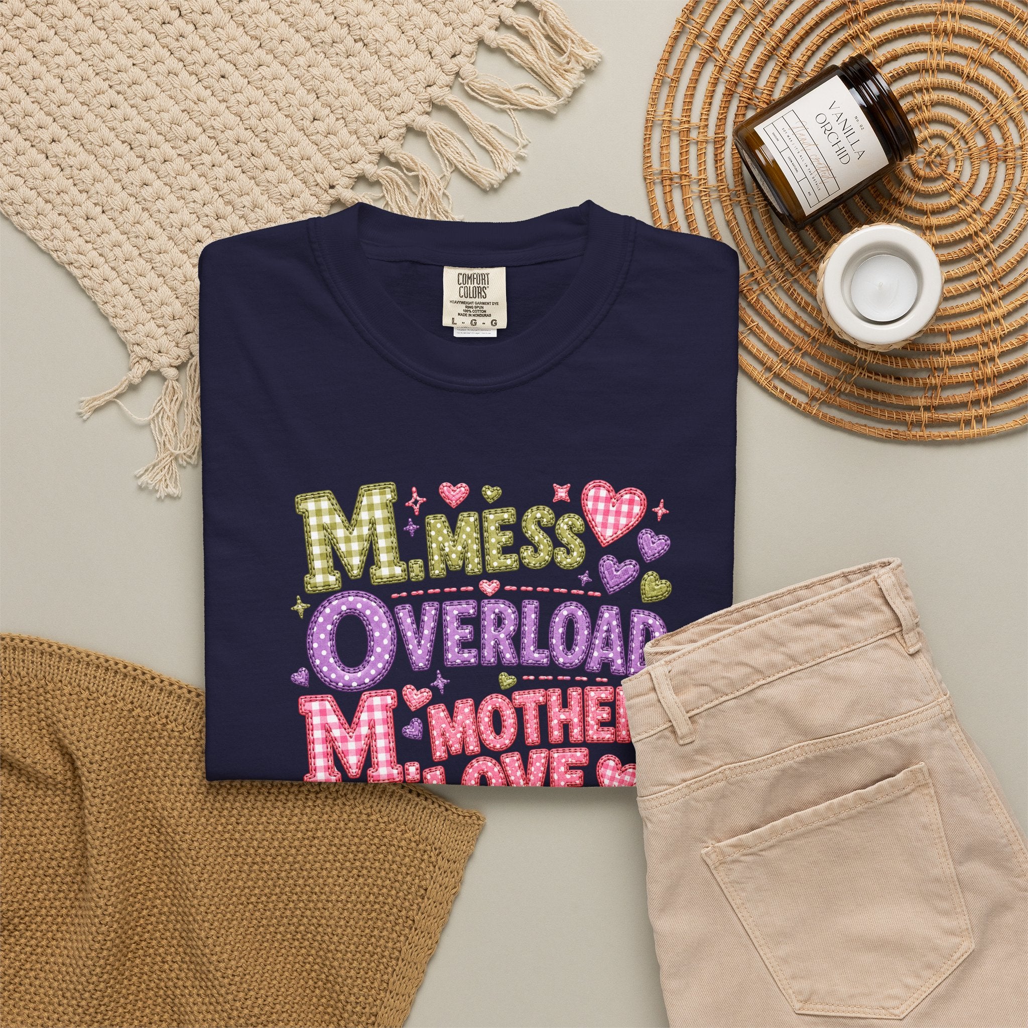 Mom Overload T-Shirt — Cute 'Mess Overload Mother Love' Mother's Day Tee