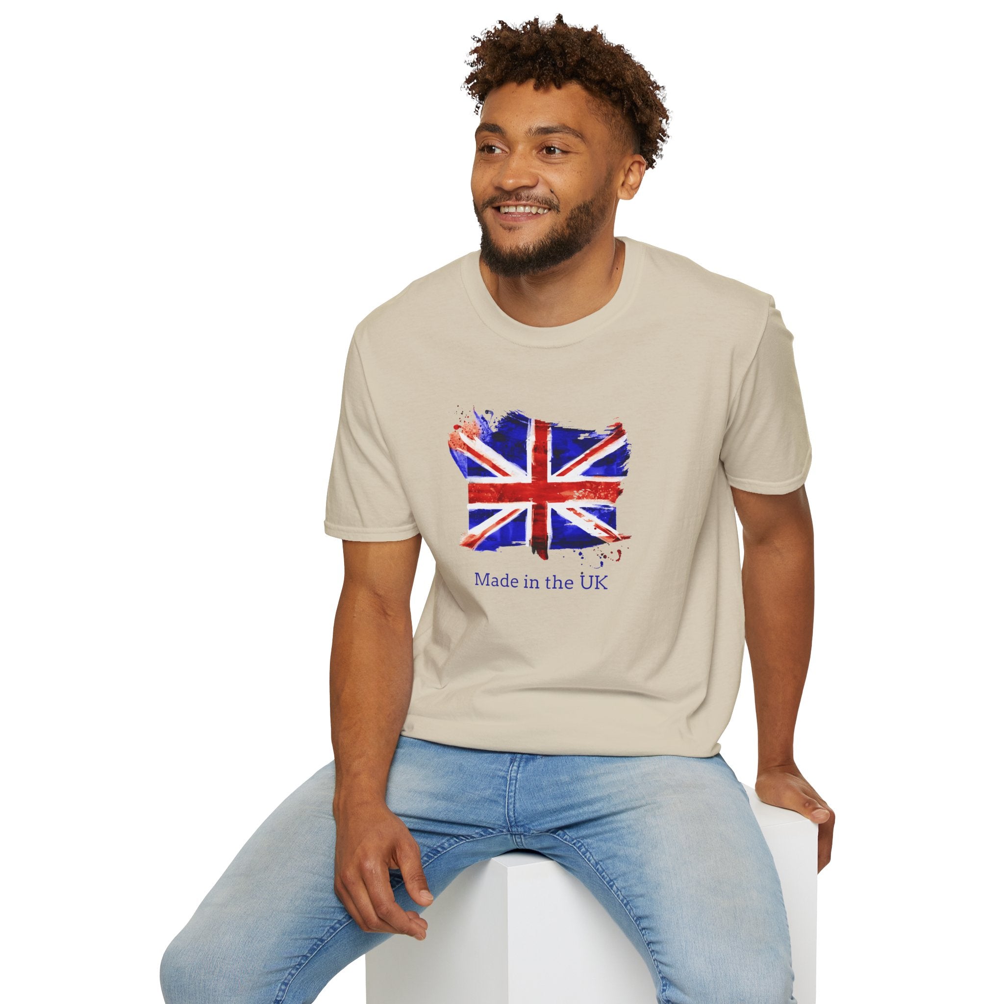 British Flag Watercolor T-Shirt – "Made in the UK" Pride Tee