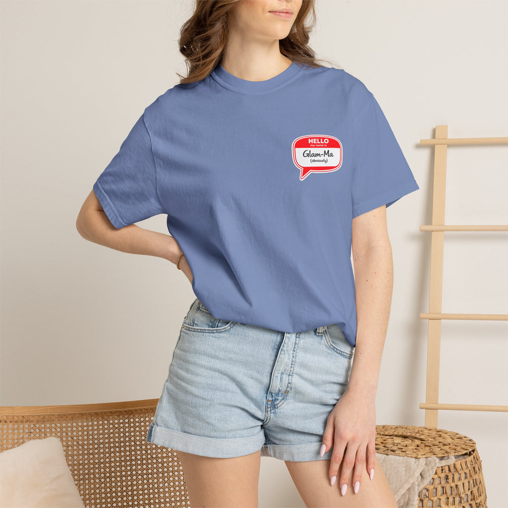 Hello, Classic Glam-Ma Badge T-Shirt