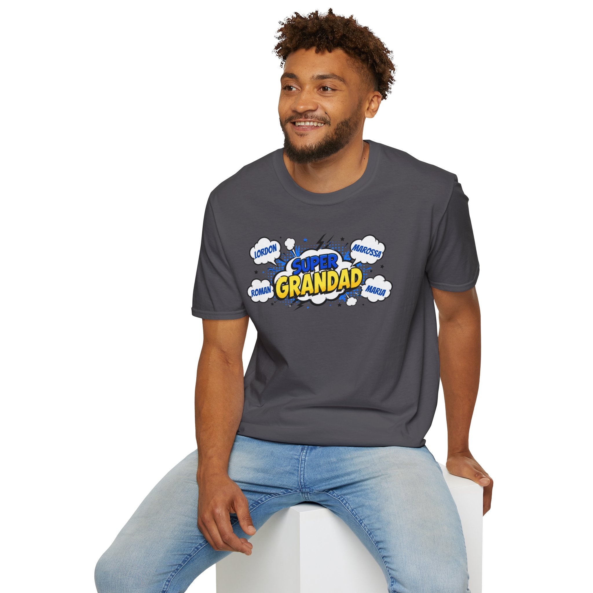 Super Grandad Comic-Style T-Shirt