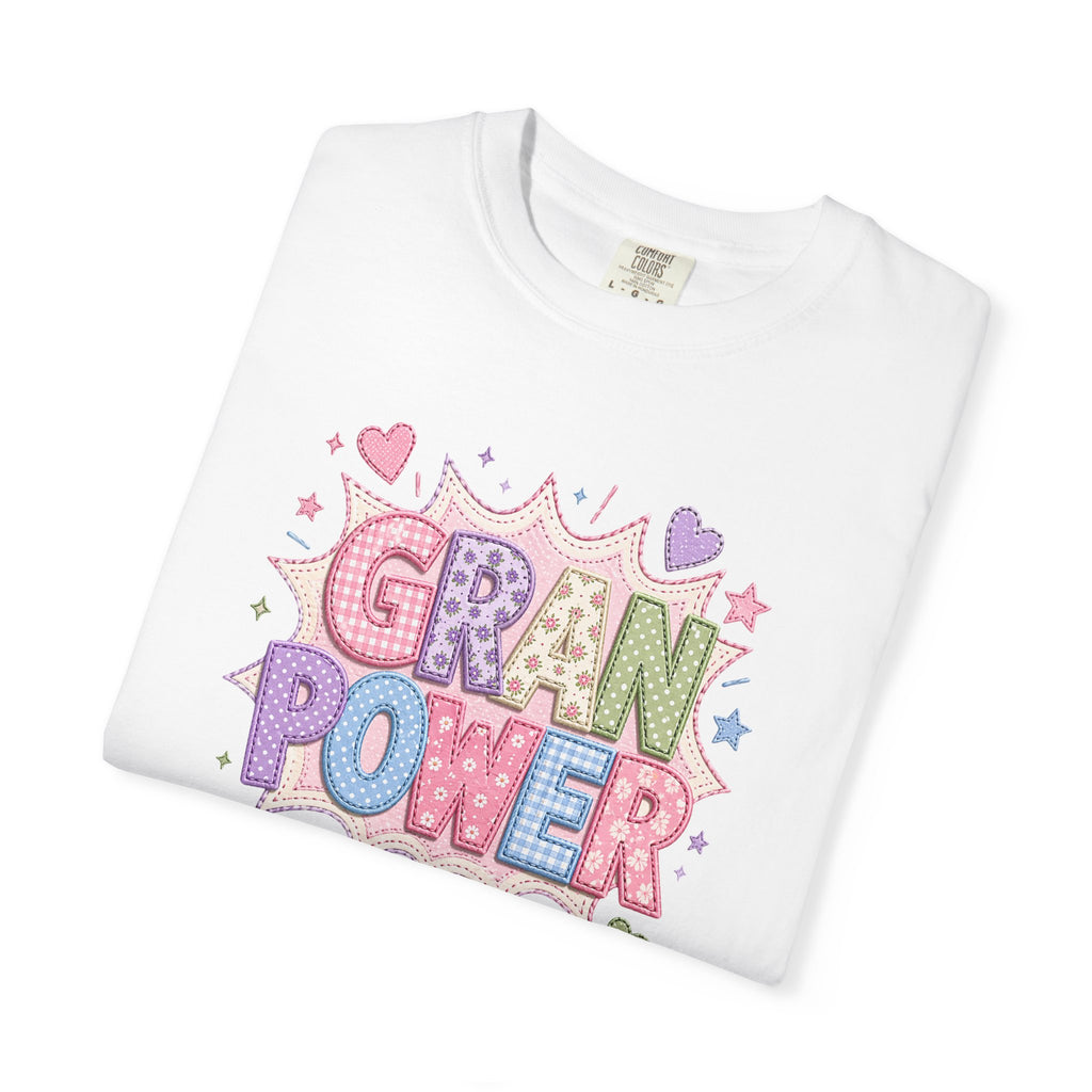 Gran Power T-Shirt — Cute Pastel 'Gran Power' Graphic Tee for Grandparents, Mother's Day Gift