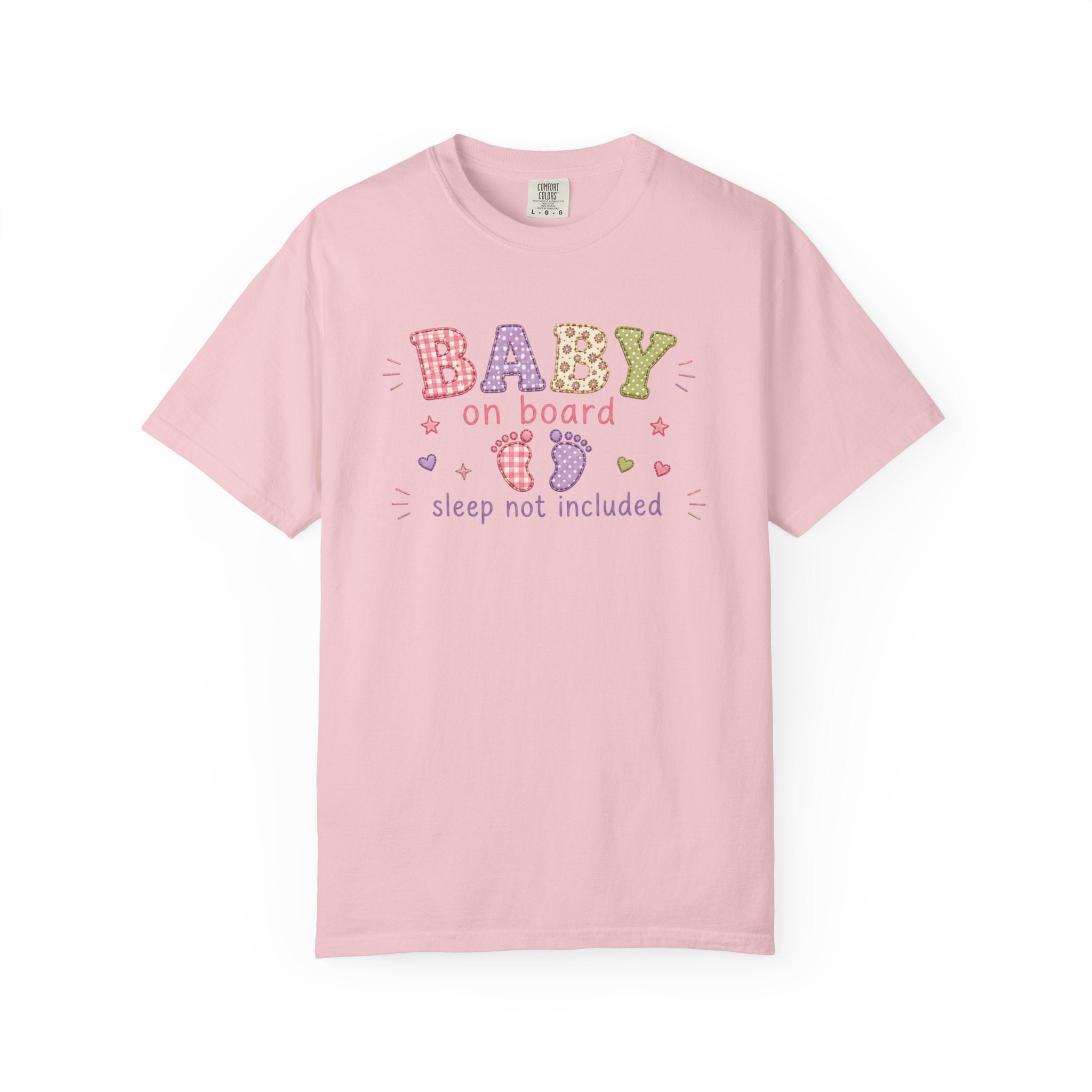 Baby On Board T-Shirt – "Sleep Not Included" Cute New Parent Tee