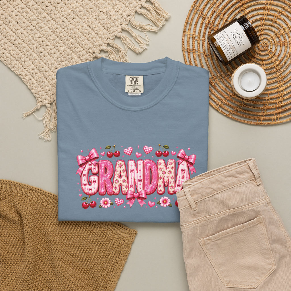 GRANDMA Floral Heart T-Shirt