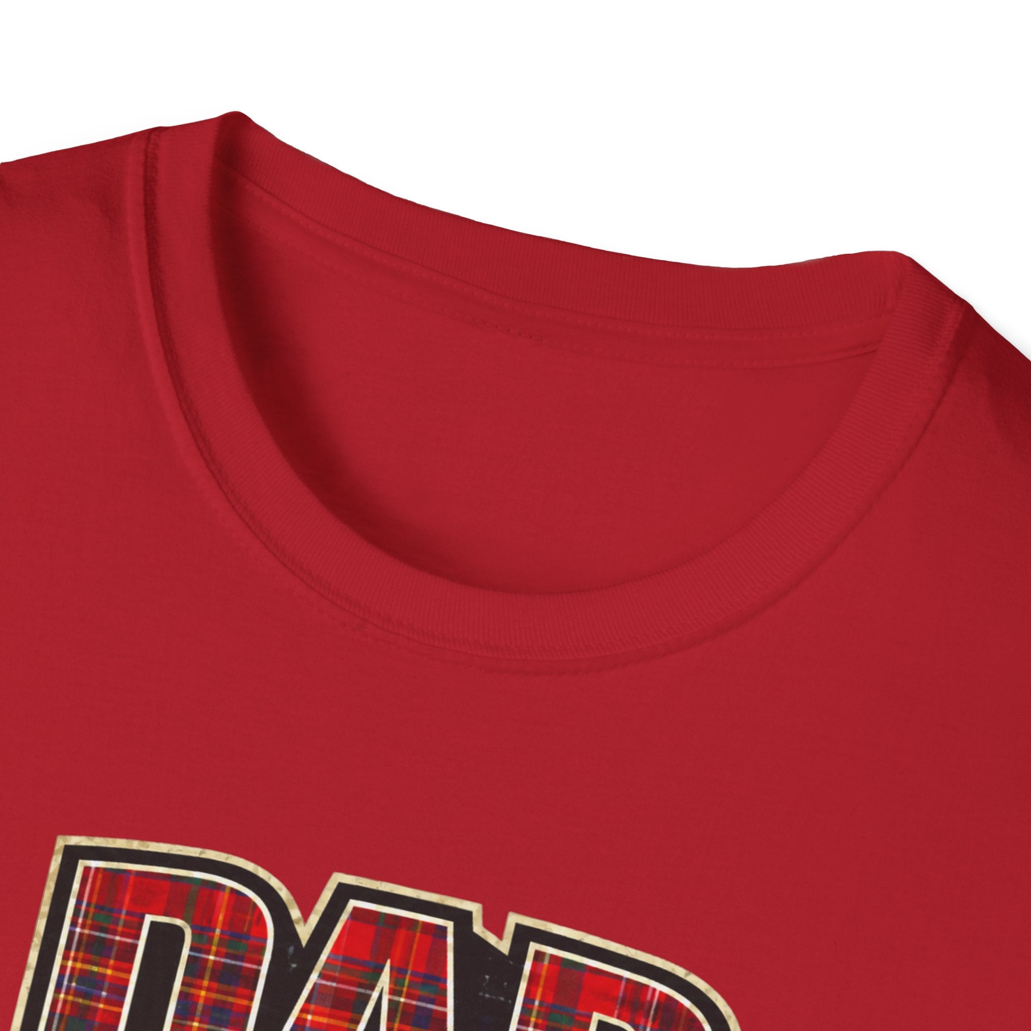 Dad Plaid Design T-Shirt – Rustic Father’s Day Gift