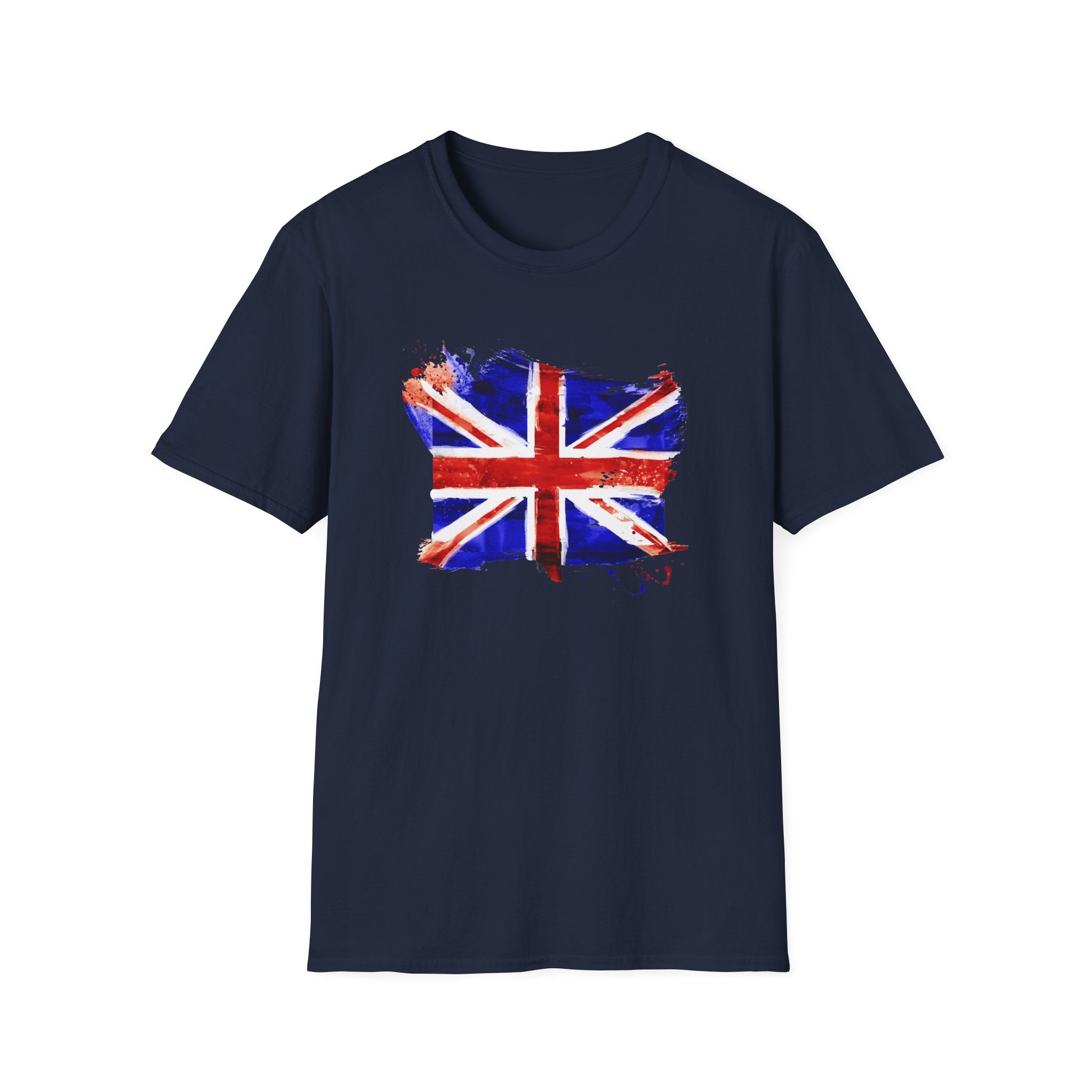 Union Jack Paint Brush UK Flag T-Shirt — British Pride Graphic Tee