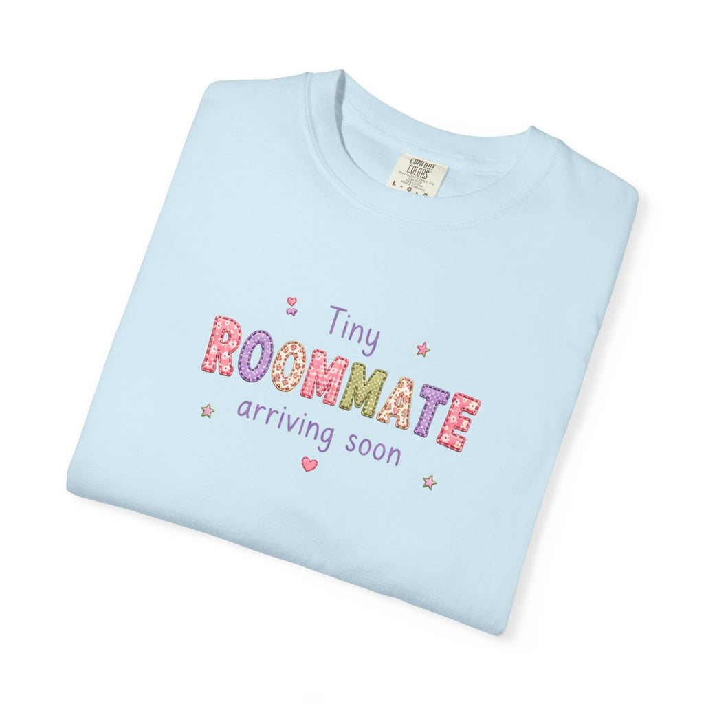 Tiny Roommate Pregnancy Announcement T-Shirt
