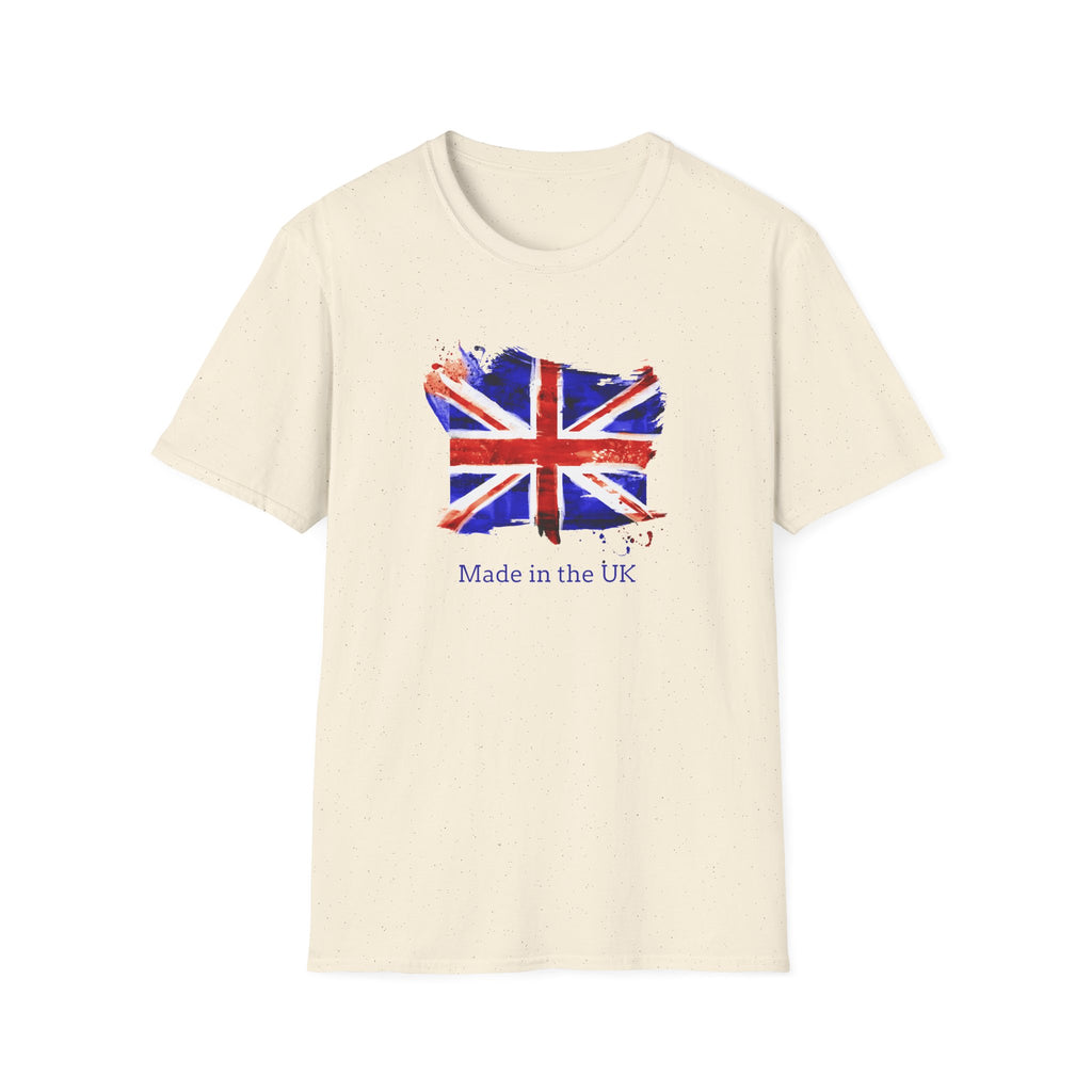 British Flag Watercolor T-Shirt – "Made in the UK" Pride Tee