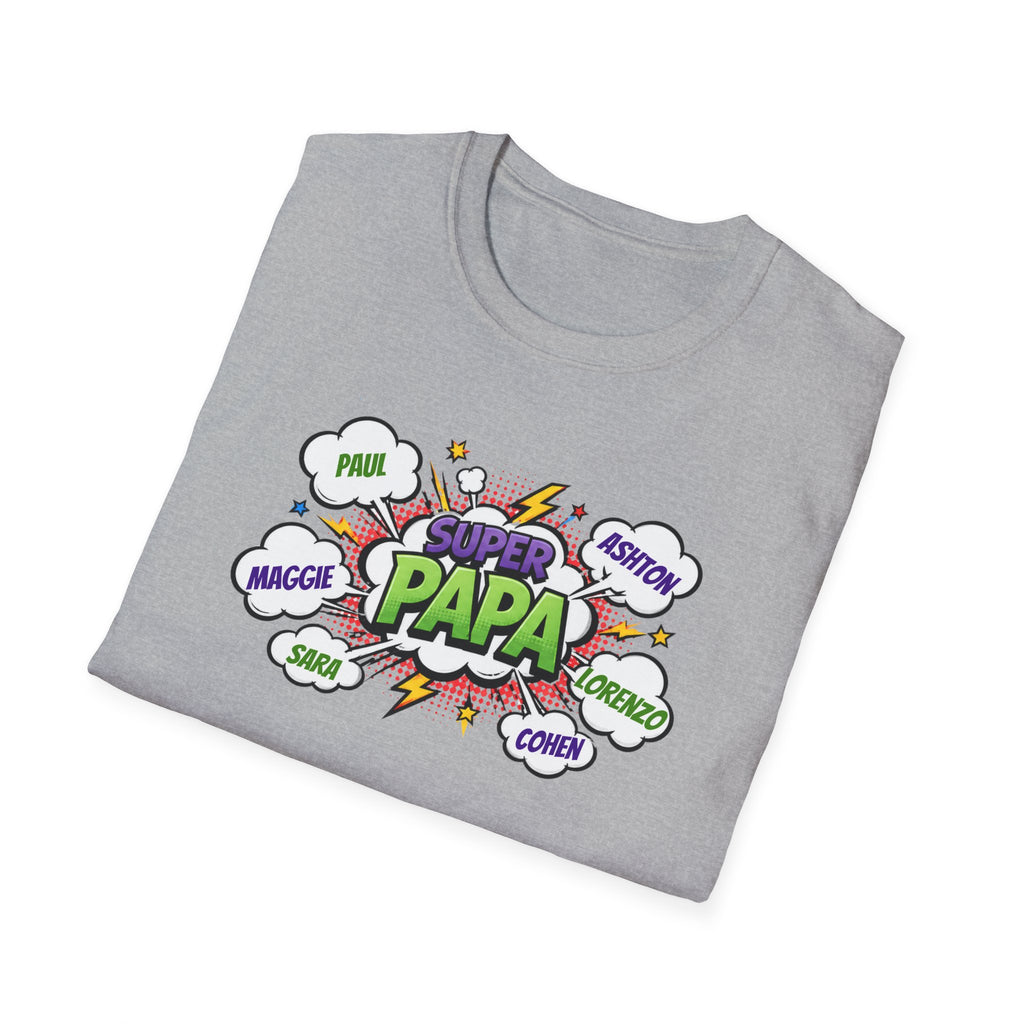 Super Papa Comic T-Shirt — Funny Father’s Day Gift