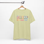 Granny Retro Nameplate T‑Shirt — Personalized Grandma Tee