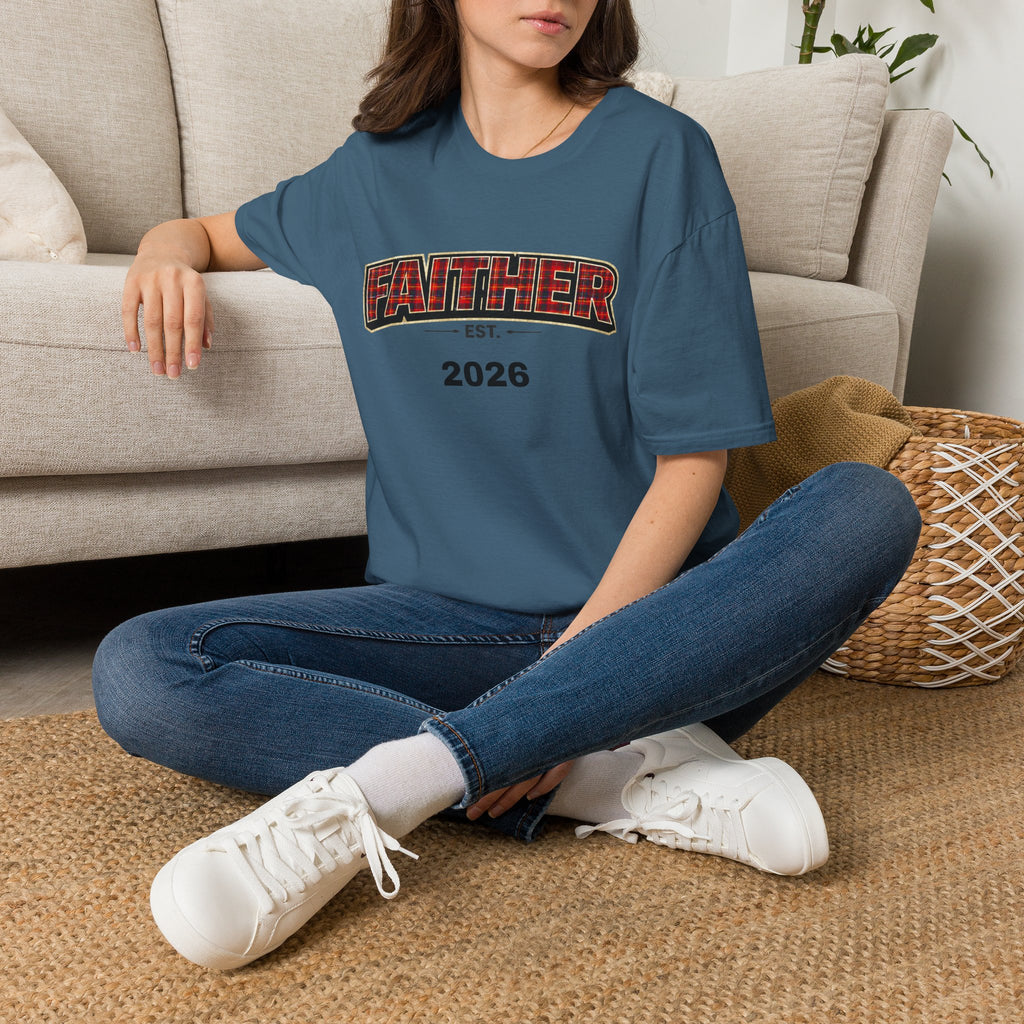 FAITHER Tartan Est- Personalised T-Shirt