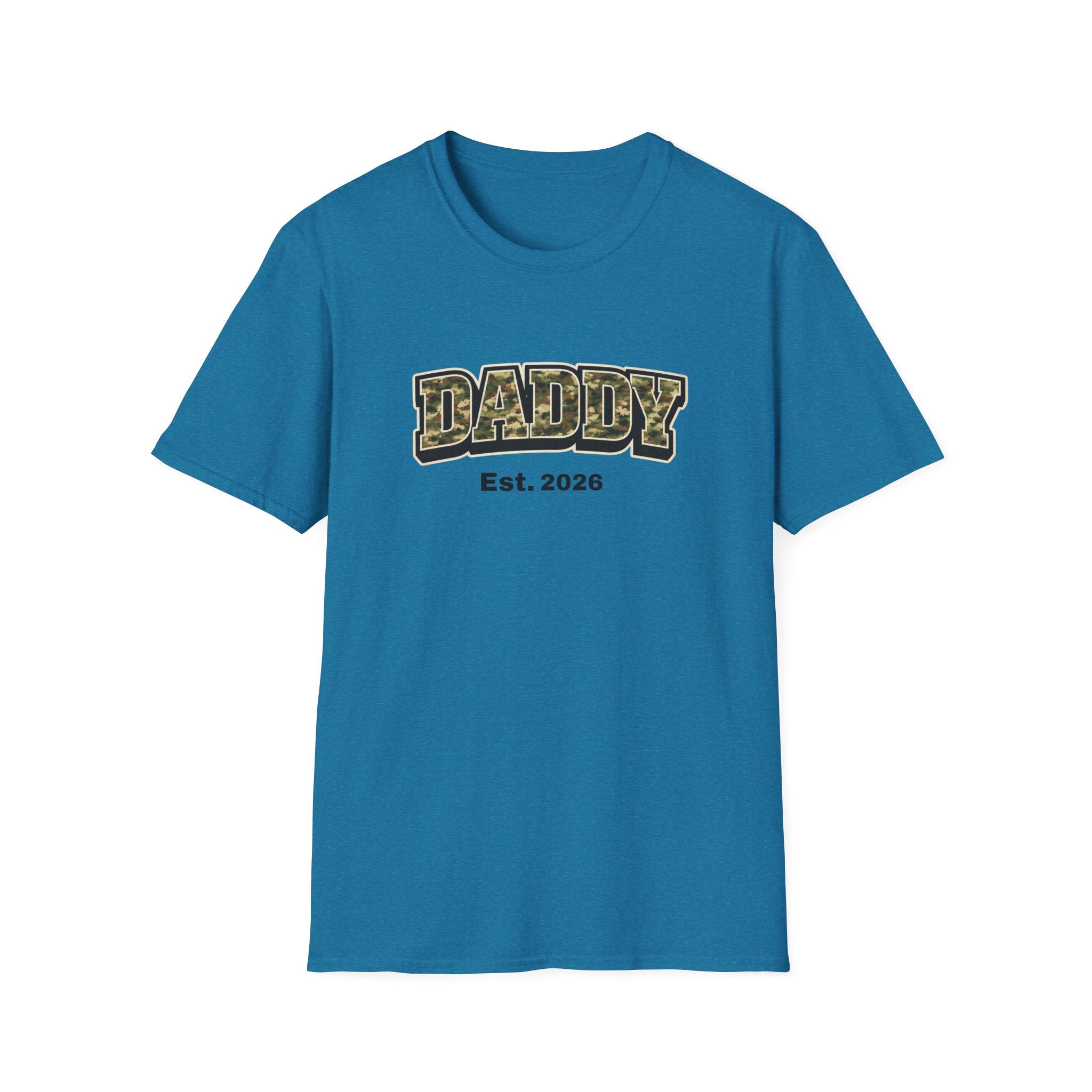 Daddy Est. 2026 Camo T-Shirt — New Dad Gift