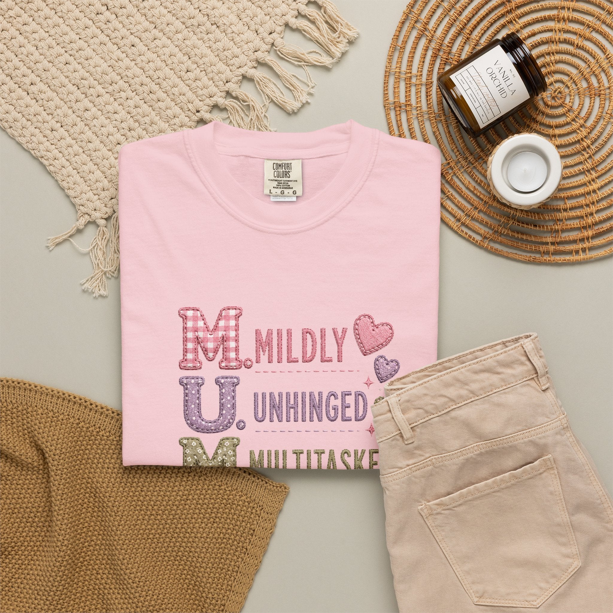 MUM Acronym T-Shirt – "Mildly Unhinged, Multitasker" Funny Mom Shirt