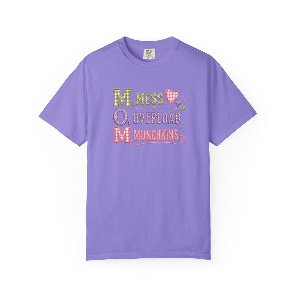 M.O.M. Graphic T-Shirt — "Mess Overload Munchkins" Cute Mom Tee