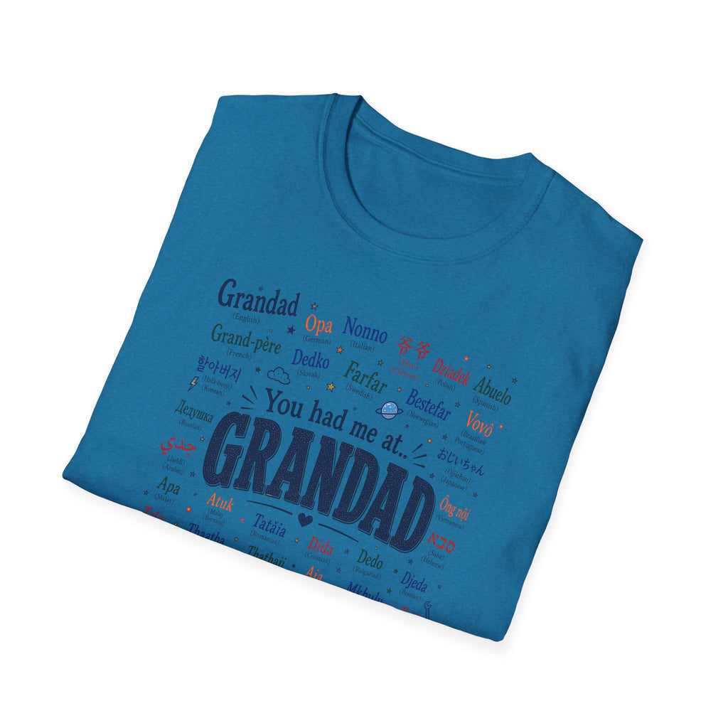 Grandad Word Cloud T-Shirt — "You had me at... GRANDAD" Father’s Day Gift
