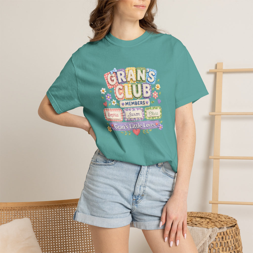 Grans Club T-Shirt – Personalized ‘Grans Club’ Family Names Tee